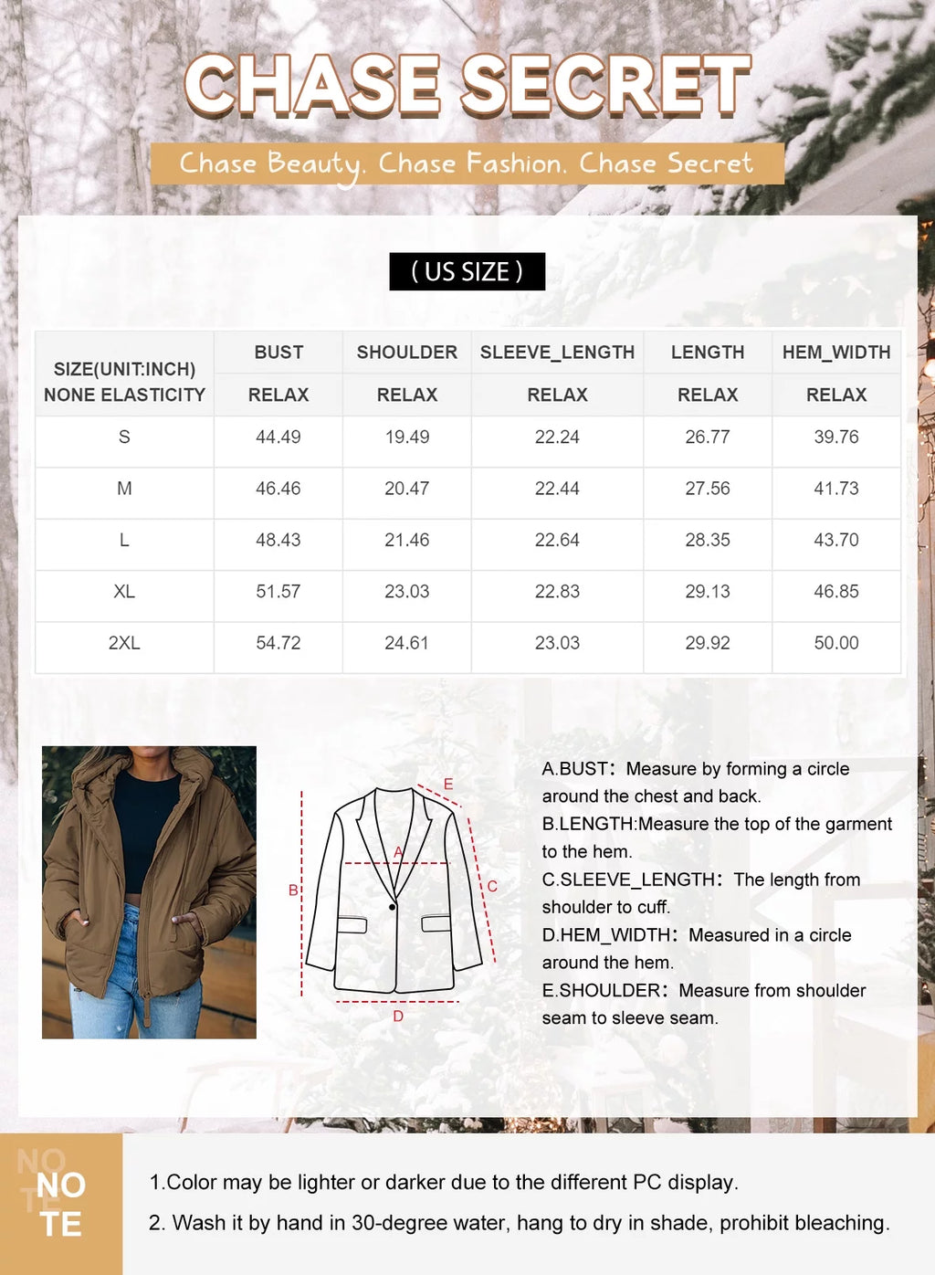 Full Zipper Puffer Jacket for Women Cropped Hooded Puffer Coat Winter Warm with Pockets Petite